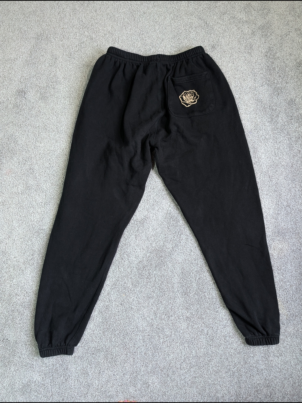 Black Graphic Jogger Pants - Picture 4 of 6